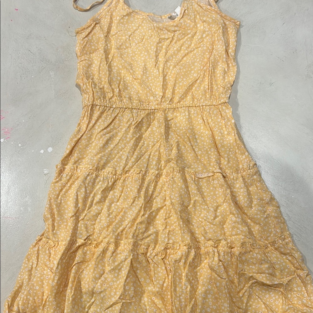 Pink Rose Yellow Sleeveless Halter Midi Dress
